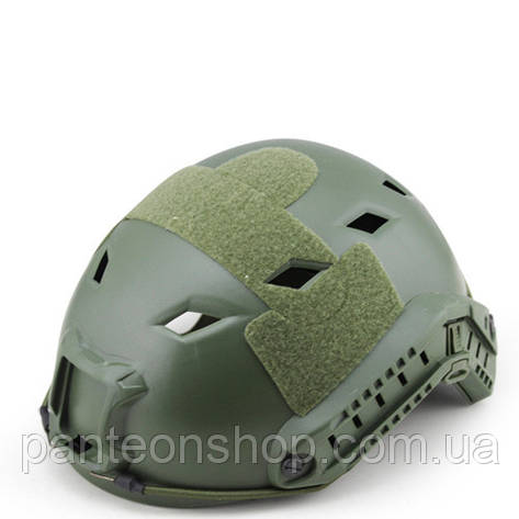 Страйкбольний шолом FAST BJ OLIVE отвори ромб L (Airsoft / Страйбол), фото 1