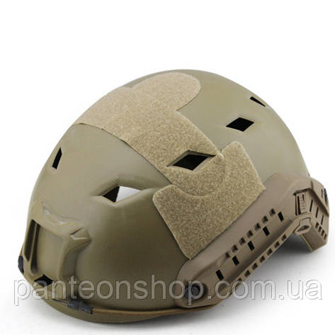 Страйкбольний шолом FAST BJ Tan отвори ромб L (Airsoft / Страйбол), фото 1