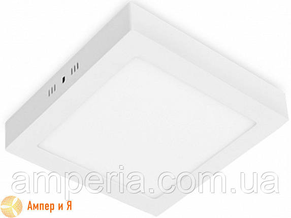 Світильник світлодіодний квадратний накладний Downlight EUROLAMP LED 24 W 4000 K, фото 2