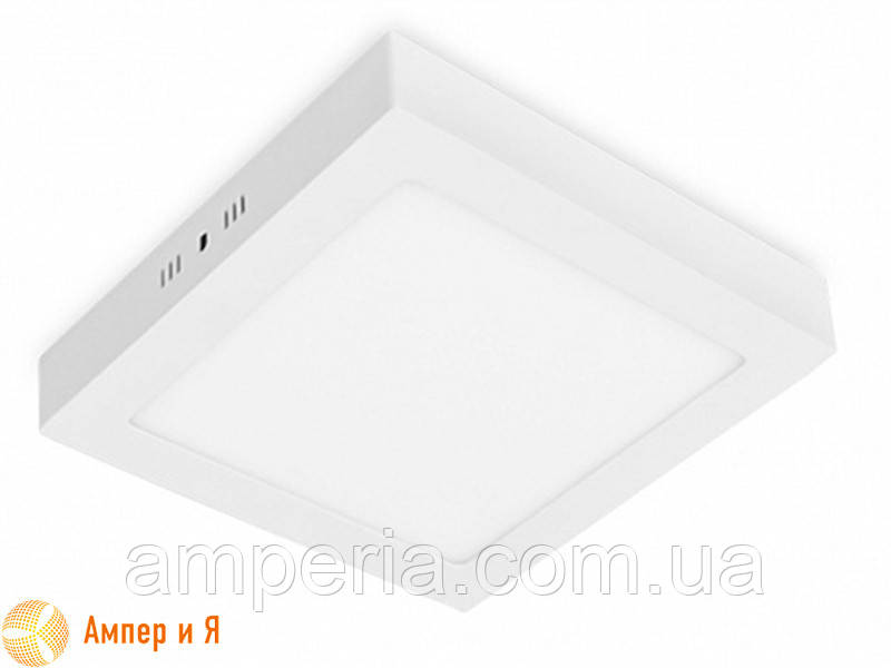 Світильник світлодіодний квадратний накладний Downlight EUROLAMP LED 18W 4000K