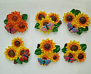 Магніт на холодильник соняшнику розмір 6*5, фото 2