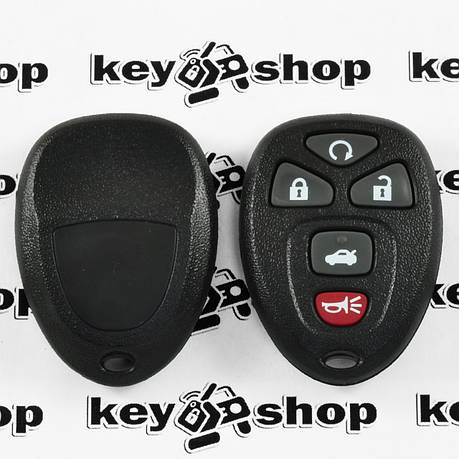 Корпус пульта для Cadillac (Кадиллак) 4 + 1 (panic) кнопки, фото 2