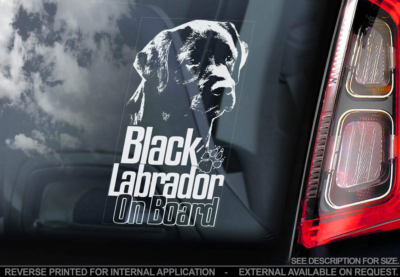 Лабрадор (чорний) стикер, фото 1