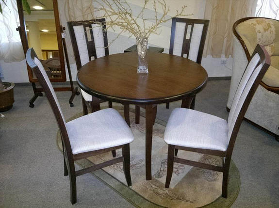 Стіл в вітальню дерев'яний розкладний "Еліс" 100(+40)х100х75 см Fusion Furniture, фото 2
