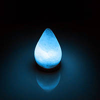 Соляна лампа синя Крапля