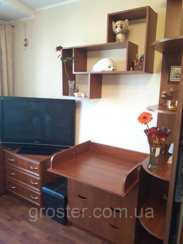 Навісна книжкова полиця-3 для книг і декору, фото 1