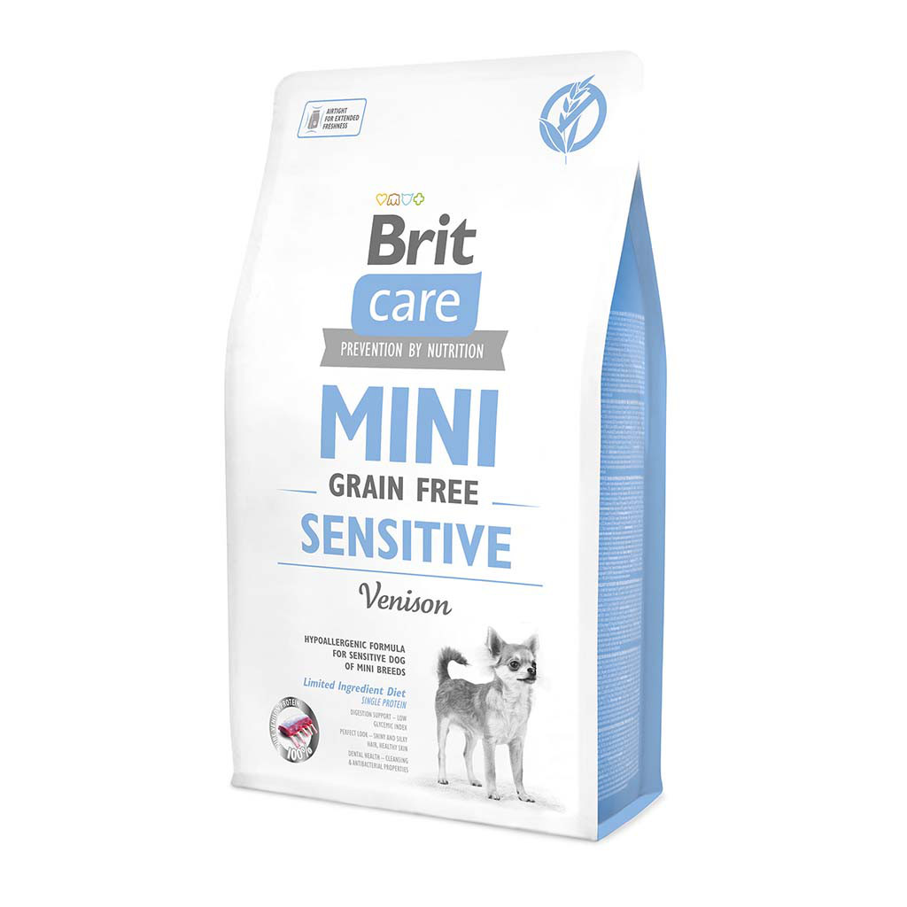 Brit Care Mini Sensitive Venison 2кг корм для собак мініатюрних порід (оленіна)