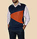 Вязаный мужской свитер без рукавов с V-образным вырезом, фото 3
