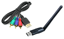 Wi-Fi адаптери, HDMI кабелі, AV перехідники