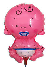Кулька фольгована на паличці "Пупсик малюк ( хлопчик)" розмір: 40 * 28 см.