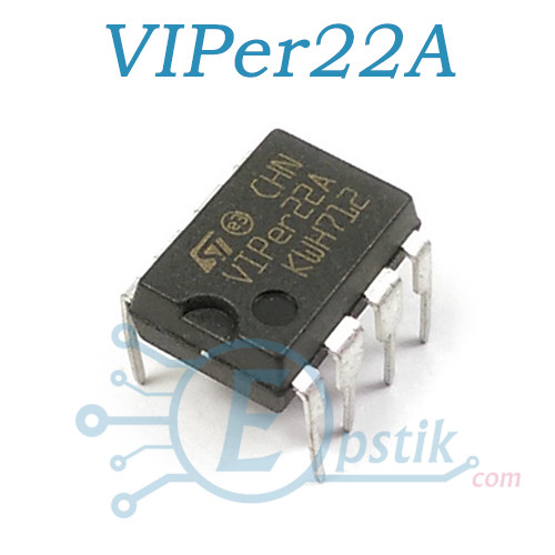 VIPer22A SMPS контролер живлення DIP8