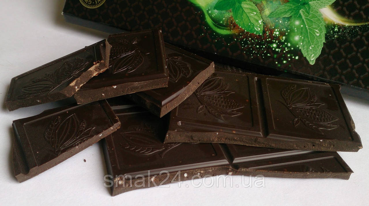 Шоколад черный Luximo Premium с мятой 70 % какао Польша 100г. - фото 2 - id-p684678082
