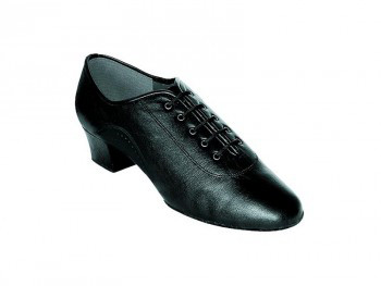 Туфли танцевальные мужские Латина натуральная кожа черные. - фото 1 - id-p638293477