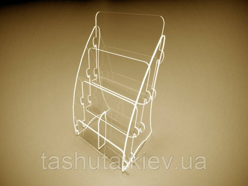 Буклетниця настільна універсальна А4 (210х297) х 2, Євро (99х210) х 2 комірки