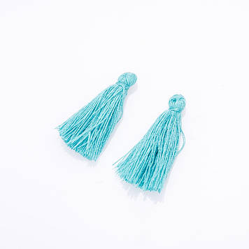 Заготівля для рукоділля Кисть Міні ментоловий котон L-3см d-4мм пара