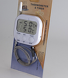 Кухонний термометр із таймером і знімним щупом «TA-286», фото 2