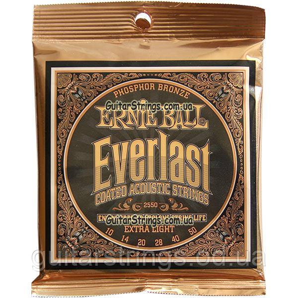 Струны Ernie Ball 2550 Everlast Phosphor Bronze 10-50 Extra Light