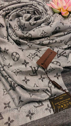 Хустка Louis Vuitton сіра комбі, фото 5