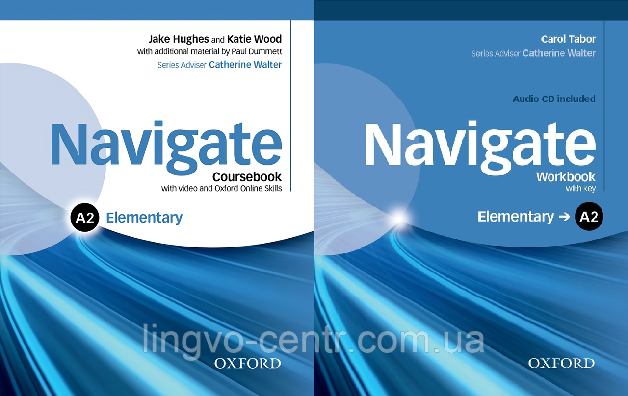 Комплект Navigate підручник та робоий зошит (Student's Book + Workbook).  A2 Elementary