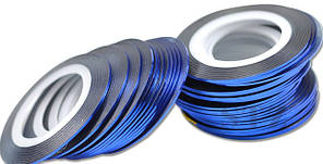 Скотч для дизайну нігтів.Квіть Синій.Товщина 1 мм