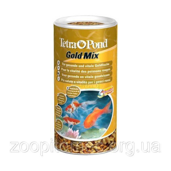 Корм TETRA (Тетра) POND GOLD Mix суміш для ставкових золотих рибок, 4 л