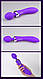 Вібромасажер Leten AV Heat Purple двосторонній з підігрівом, фото 9