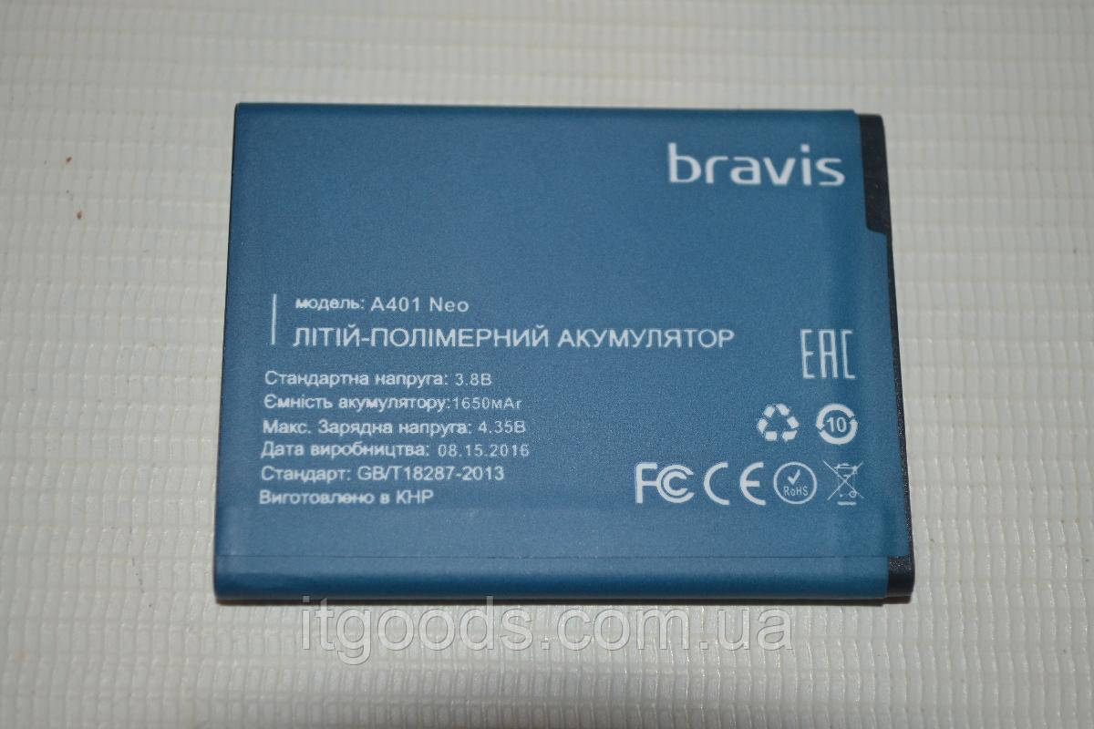 Оригінальний акумулятор (АКБ, батарея) для Bravis A401 Neo 1650mAh
