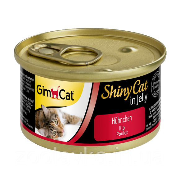 Gimpet Shiny Cat консерви для кішок, з куркою 70г