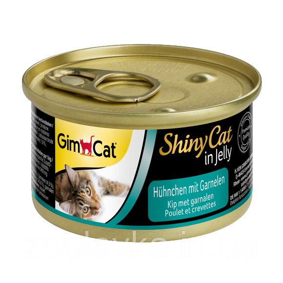 Консерви Gimpet ShinyCat Курча з креветками 70 г