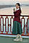 Жіноча зелена спідниця, шерсть 80% міді, дизайнерська «Evergreen». Розмір M. + підклад + кишені, фото 7