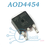 AOD4454, MOSFET транзистор N-канал, 150В, 20А, TO252