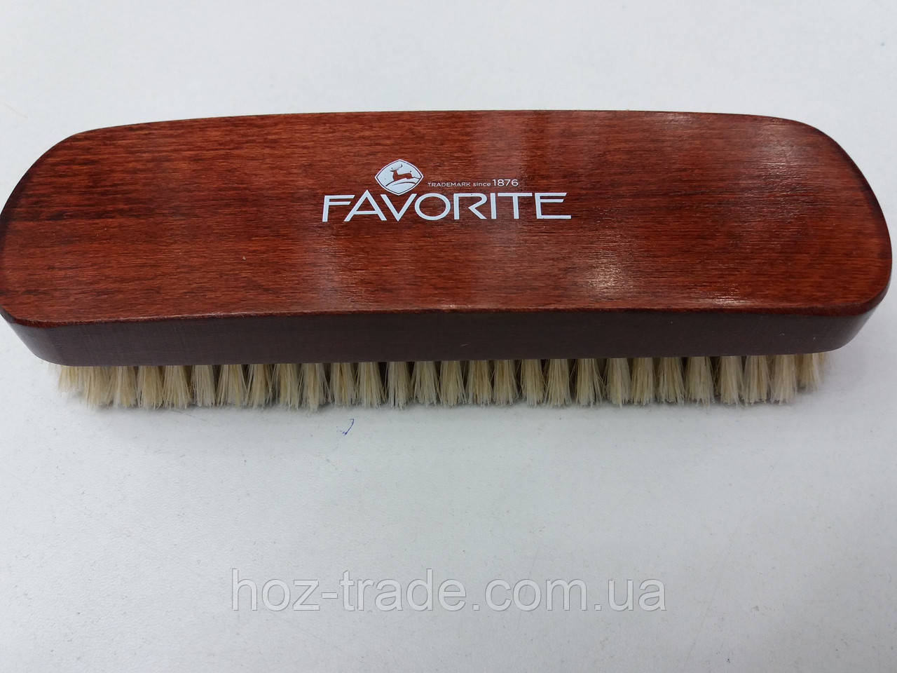 Щітка надійна Favorite натуральний ворс дерево лак 185 мм.