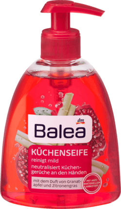 Жидкое кухонное мыло Balea Küchenseife Granatapfel & Zitronengras, 300 мл