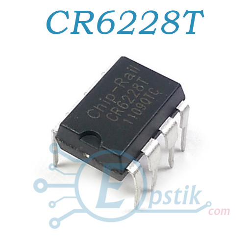 CR6228T, ШИМ контроллер 21W 50KHz, DIP8