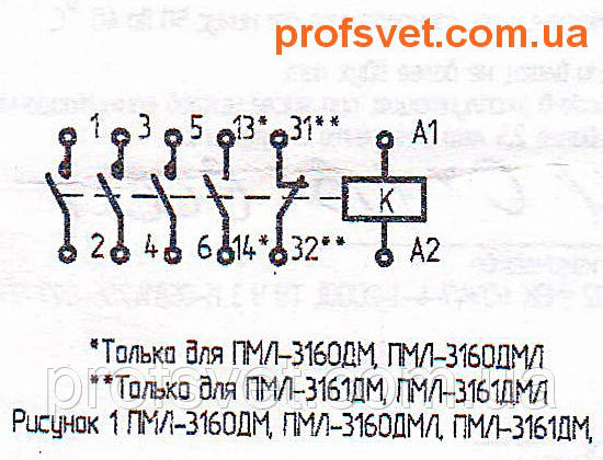 сканирование электрическая схема подключения пмл-3161-дм 40а