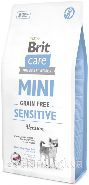 170777/0176 Brit Care Grain-Free Adult Mini Breed Sensitive, 400 гр