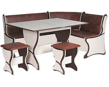 Кухонний куточок + розкладний стіл + 2 табурети "Аргентина" (Компаніт)