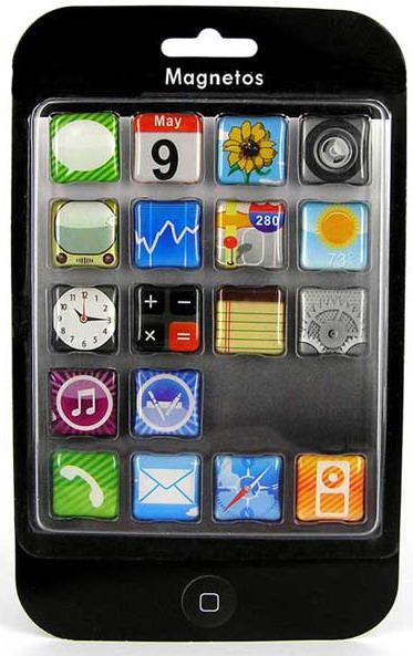 Iphone — набір магнітів, 18 шт.