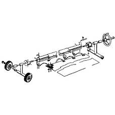 Змотувальний пристрій (ролета) для басейну Vagner 5,4-7,1 м мобільний, фото 3