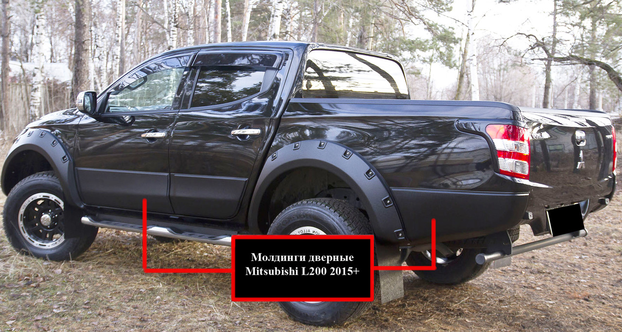 Молдинги на двері Fiat Fullback 2015+