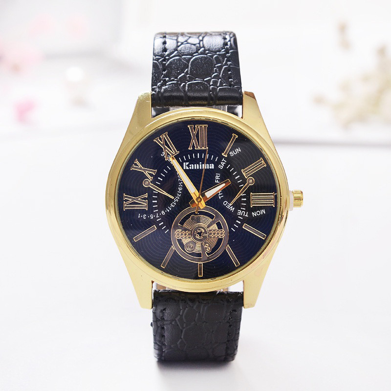 Чоловічий годинник Kanima чорний mw16-2, фото 1