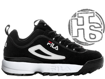 Жіночі кросівки Fila Disruptor II 2 Black/White/Red FW01653-018, фото 2