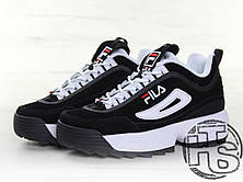 Жіночі кросівки Fila Disruptor II 2 Black/White/Red FW01653-018, фото 2