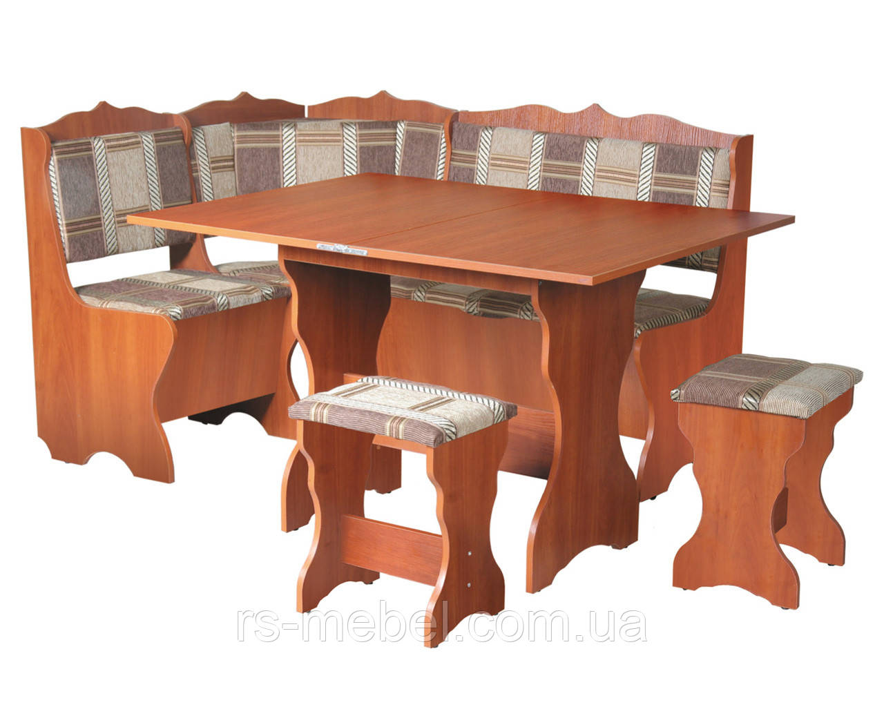 Кухонный уголок + раскладной стол + 2 табурета "Сирия" (Компанит ...