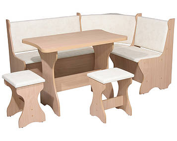 Кухонний куточок + стіл + 2 табурети "84" (Компаніт)