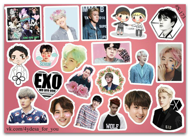 Stickers Pack EXO #173