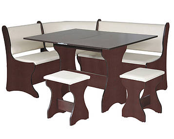 Кухонний куточок + стіл розкладний + 2 табурета, Італія (Компаніт)