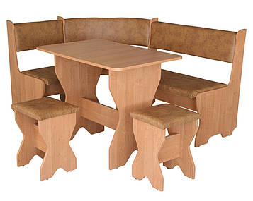 Кухонний куточок + стіл + 2 табурета "Мальта" (Компаніт)