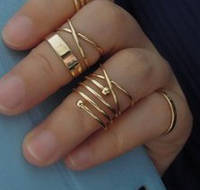 Набор колец на пальцы и фаланги Мирма - модный тренд