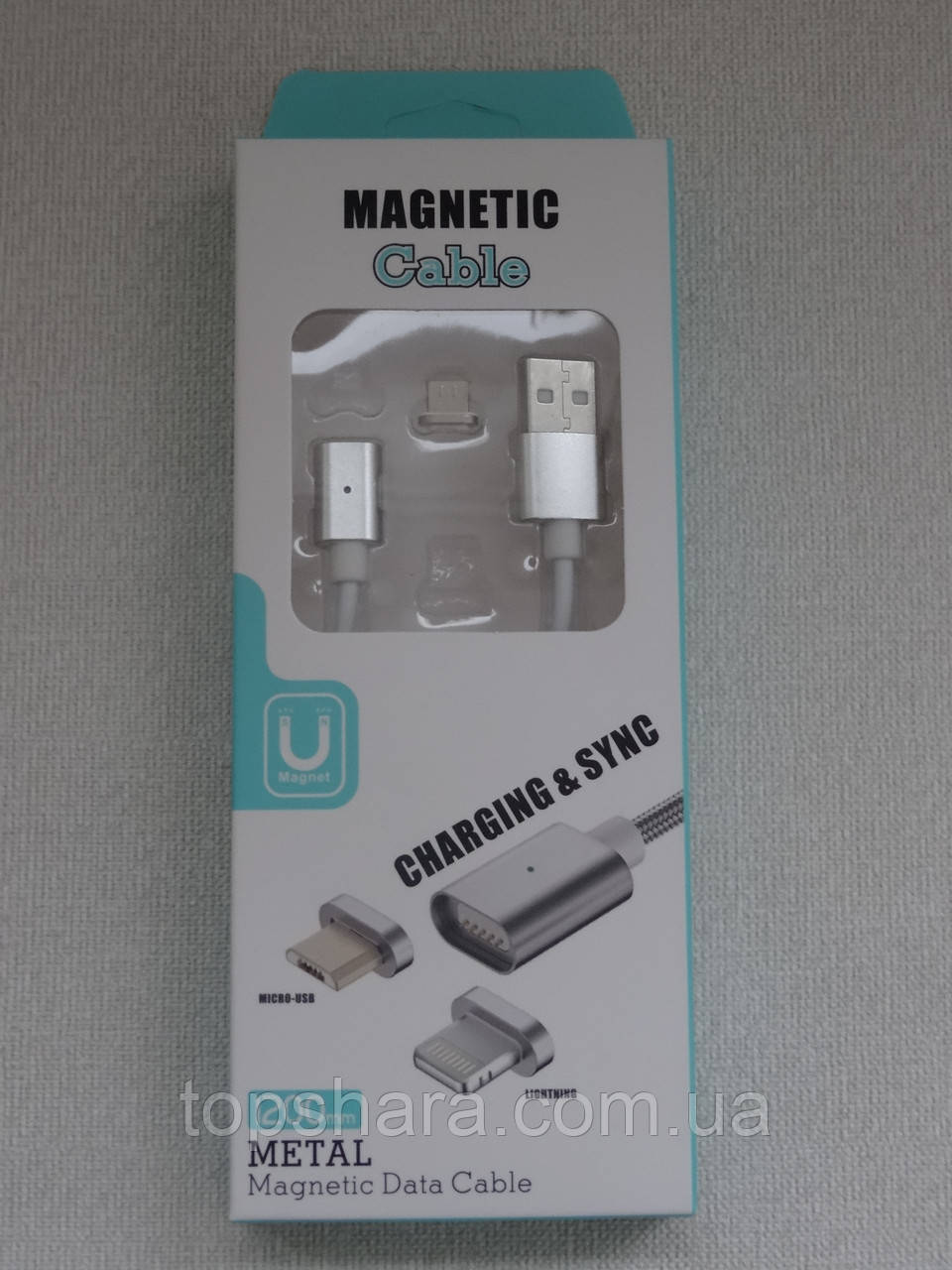 Магнітний USB кабель шнур андроїд micro USB